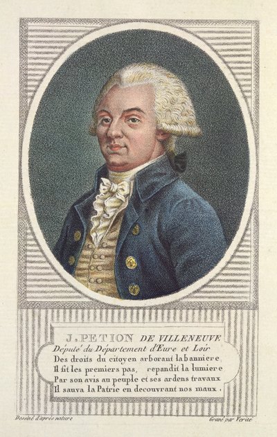 Jerome Petion de Villeneuve by Jean Baptiste Verite